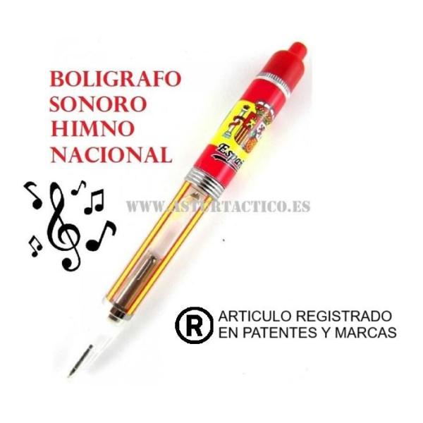 Boligrafo sonoro himno nacional