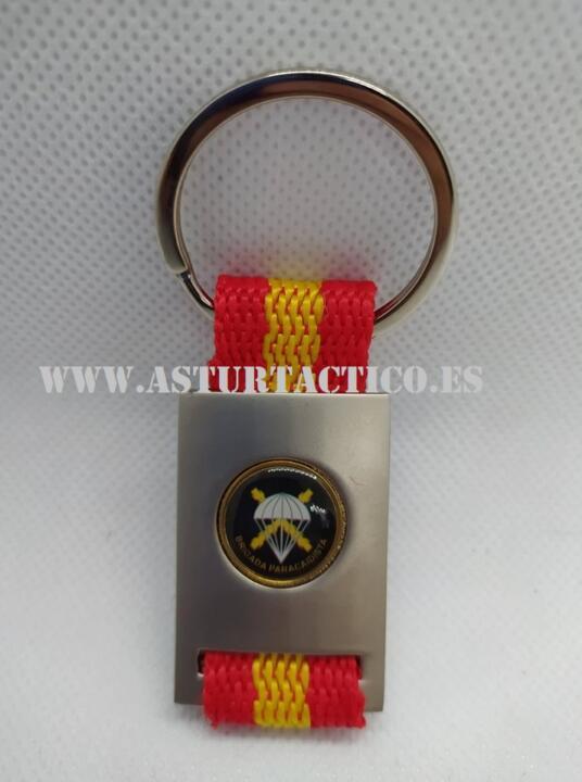 4,1 x 5 cm Dorado Llavero ovalado Brigada Paracaidista BRIPAC Metalico