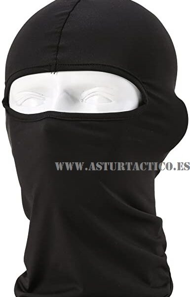PASAMONTAÑAS BALACLAVA SOTOCASCO ALGODON GRAN CONFORT negro