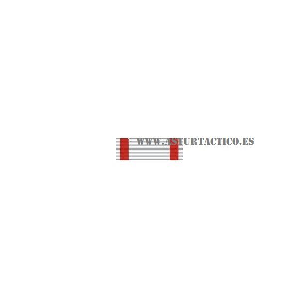 PASADOR DE AUTOMONTAJE AL MERITO AERONAUTICO DISTINTIVO BLANCO