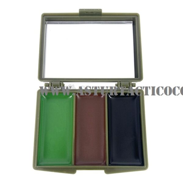 KIT PINTURA (MAQUILLAJE) DE CAMUFLAJE CON ESPEJO