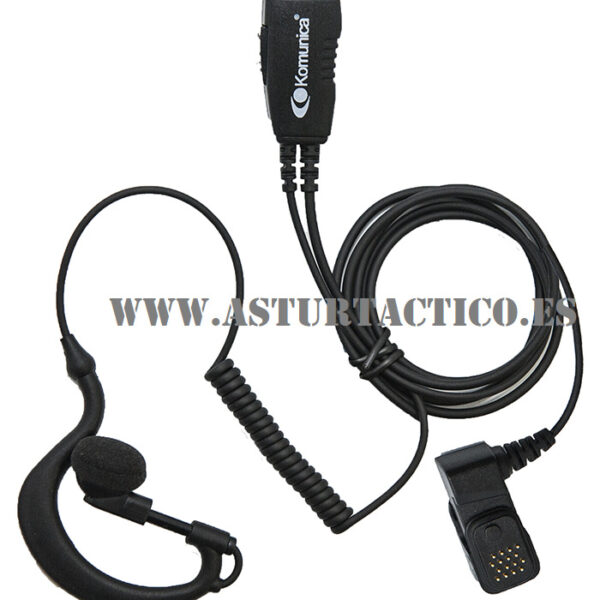 MICROAURICULAR COMPATIBLE AIRBUS TPH-700 (COMPATIBLE ENTRE OTROS. EQUIPO POLICIA NACIONAL)