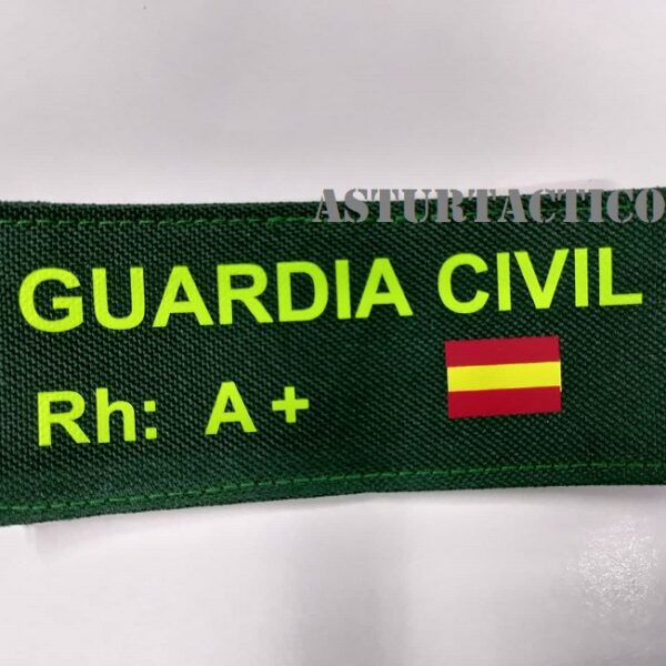 PARCHE RH A+ GUARDIA CIVIL (VERDE)