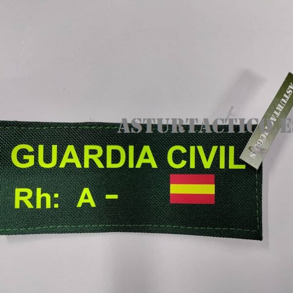 PARCHE RH A- GUARDIA CIVIL (VERDE)