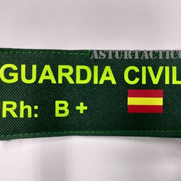 PARCHE RH B+ GUARDIA CIVIL (VERDE)