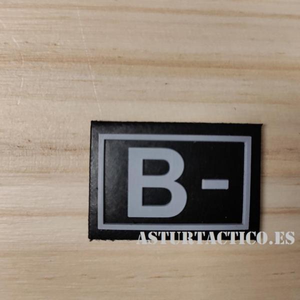 PARCHE GRUPO SANGUINEO B- (PVC)