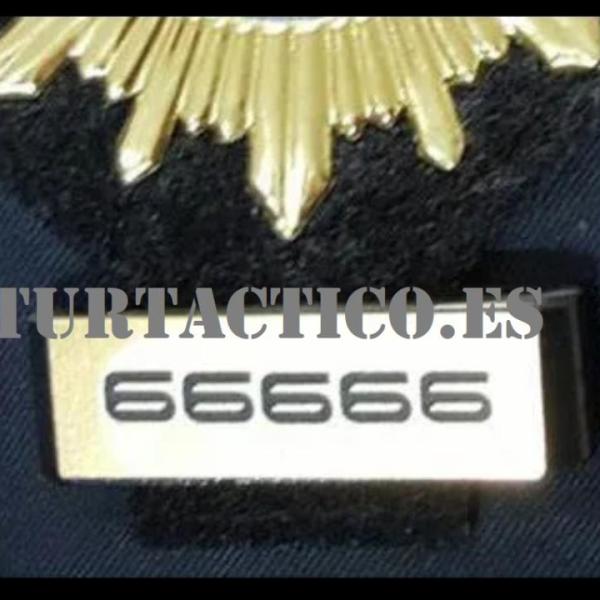 PLAQUITA NUMERO IDENTIFICACION POLICIA NACIONAL (PACK DE 4)