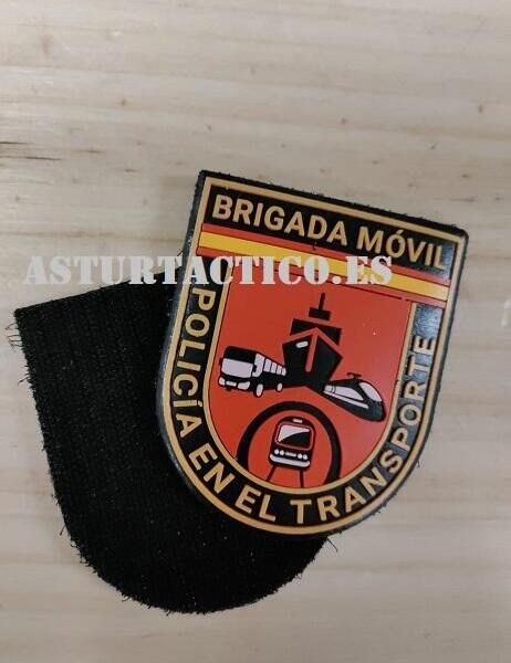 PARCHE DE BRAZO BRIGADA MOVIL PVC 7X8CM