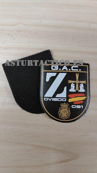 PARCHE G.A.C Z 091 POLICIA NACIONAL OVIEDO 8X7CM PVC