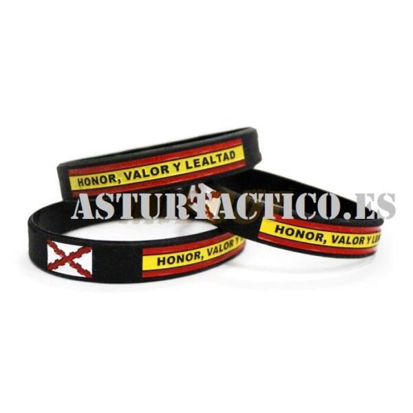 PULSERA CRUZ DE BORGOÑA PVC