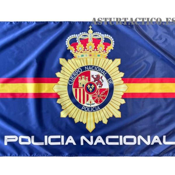 BANDERA POLICIA NACIONAL (RASO) 1'50 X 0'90