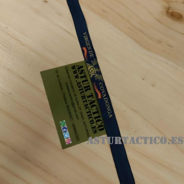 PULSERA DE LAZO VIRGEN DE COVADONGA AZUL MARINO