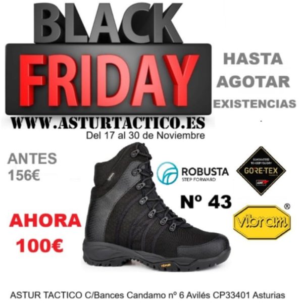 BLACK FRYDAY BOTA ROBUSTA GORETEX N.43