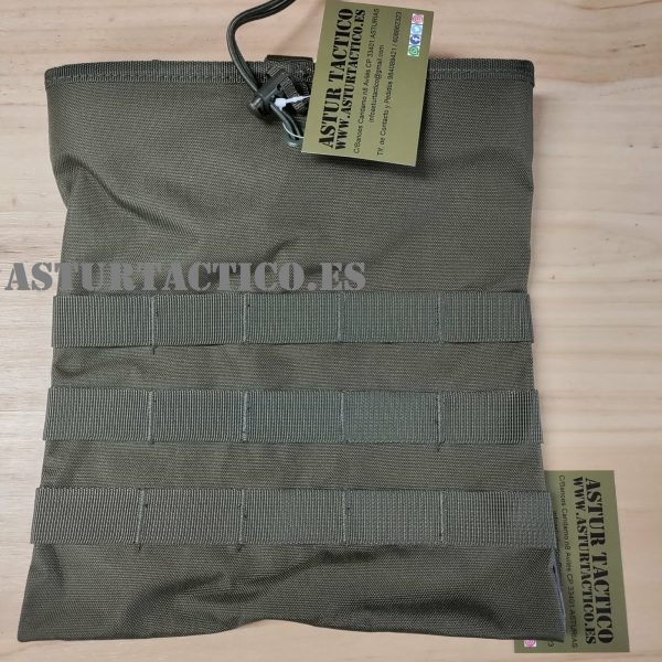 BOLSA DESCARGA MOLLE 28X25cm VERDE